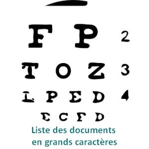 liste grands caractères
