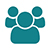 mdb icon possibilite de travailler en groupe bleu